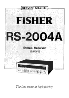 Fisher RS-2004-A - Service Manual 